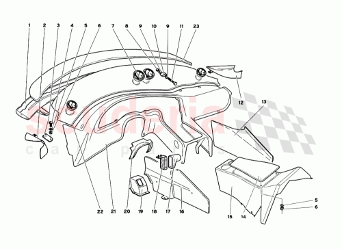 Part Diagram for Lamborghini 008100636