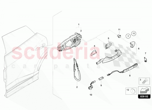 Part Diagram for Lamborghini 4M8837812A
