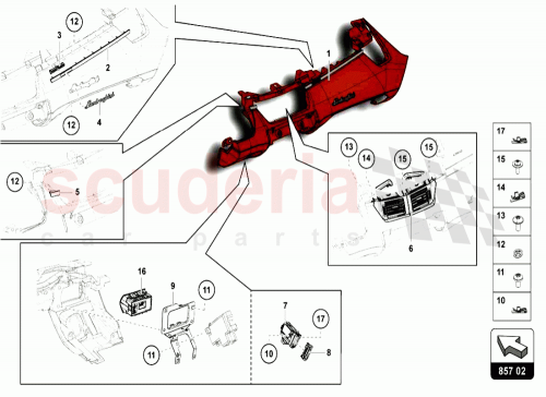 Part Diagram for Lamborghini 471857922L