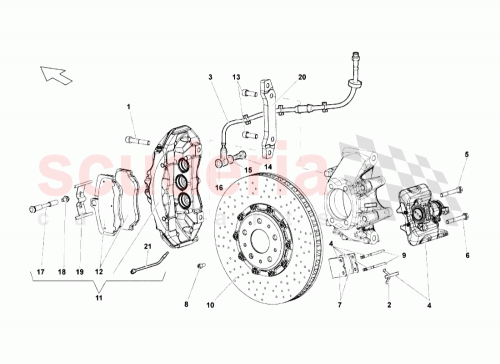 Part Diagram for Lamborghini 410615406N