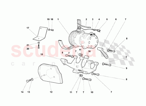 Part Diagram for Lamborghini 008701020