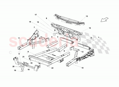 Part Diagram for Lamborghini 400805377A