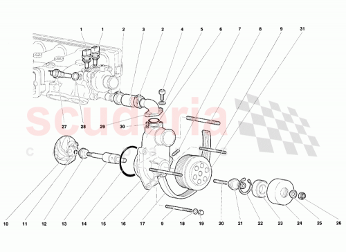 Part Diagram for Lamborghini 001732800