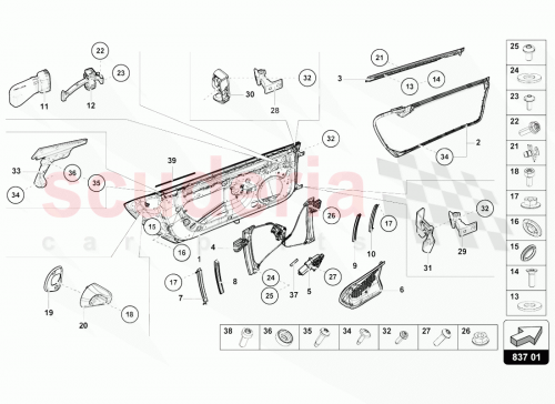 Part Diagram for Lamborghini 433857445C