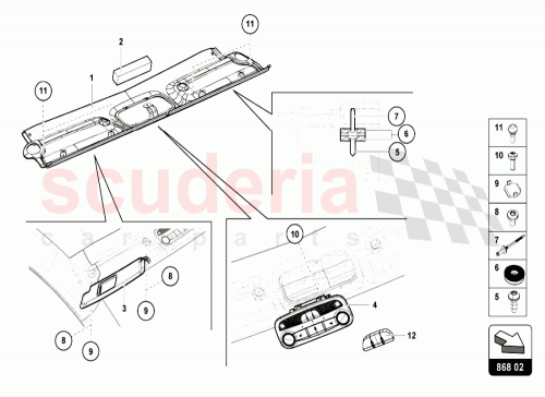 Part Diagram for Lamborghini 476867512A