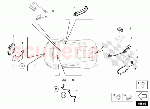 Part Diagram for Lamborghini 1J0906029A
