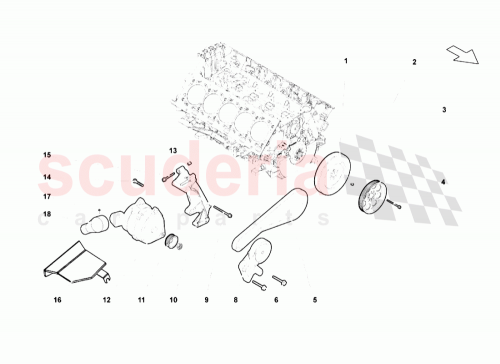 Part Diagram for Lamborghini 03L260817