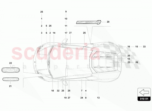 Part Diagram for Lamborghini 4T0010553G