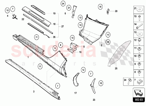 Part Diagram for Lamborghini 470853989D