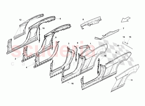 Part Diagram for Lamborghini 407809010A