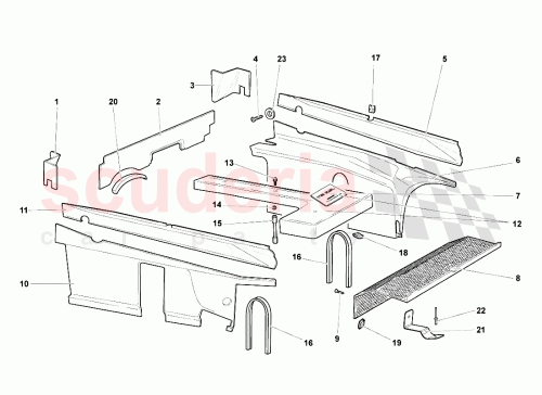 Part Diagram for Lamborghini 418103754B