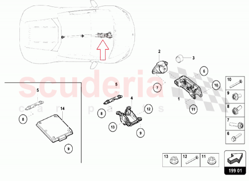 Part Diagram for Lamborghini 4S0599361B
