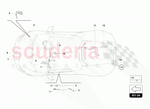 Part Diagram for Lamborghini 4T1971051AN