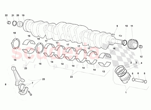 Part Diagram for Lamborghini 07M105707C