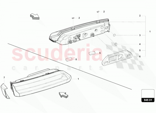Part Diagram for Lamborghini 4ML945071B