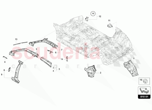 Part Diagram for Lamborghini 4ML810676B