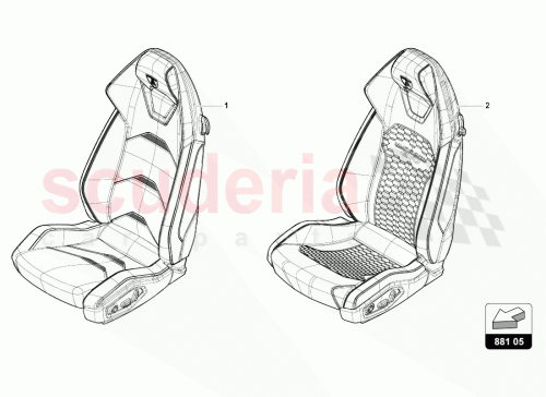 Part Diagram for Lamborghini 4T7881012AR003