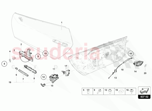Part Diagram for Lamborghini 4T0837294Q