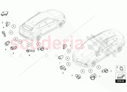Part Diagram for Lamborghini 5Q1919275