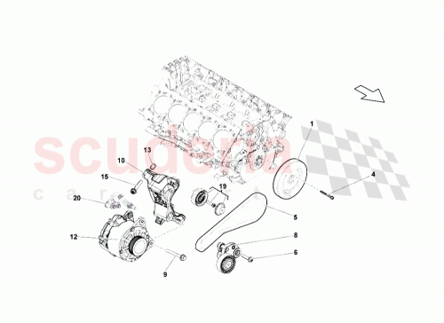 Part Diagram for Lamborghini 07L105251T