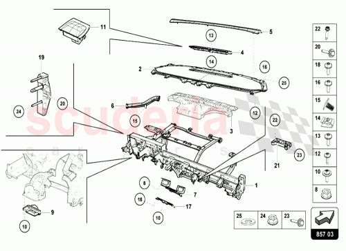 Part Diagram for Lamborghini 4T0858345A