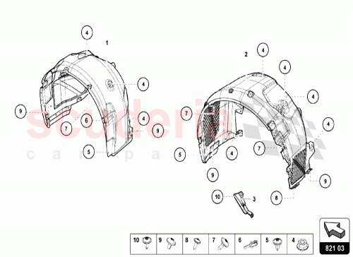 Part Diagram for Lamborghini 4T0806078A