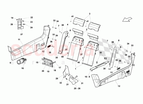 Part Diagram for Lamborghini 410863939