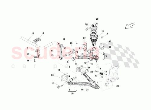 Part Diagram for Lamborghini 420407458B