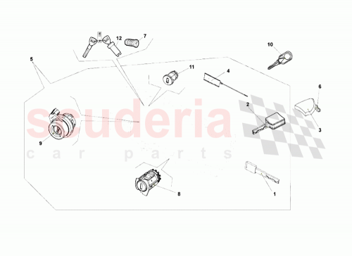 Part Diagram for Lamborghini 407800375A