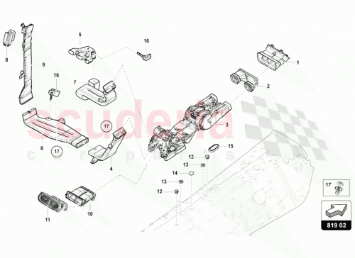 Part Diagram for Lamborghini 4ML819726