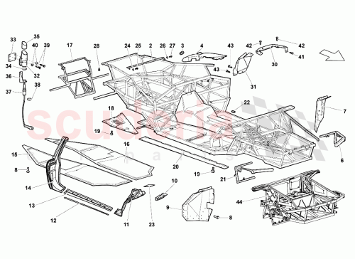 Part Diagram for Lamborghini 410821801