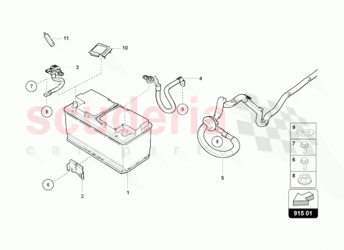 Part Diagram for Lamborghini 4T0971224A