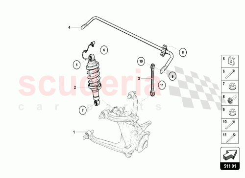 Part Diagram for Lamborghini 4T0512019N