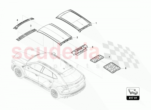 Part Diagram for Lamborghini 4ML817119B
