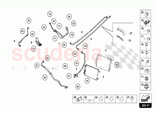 Part Diagram for Lamborghini 4S0816726C