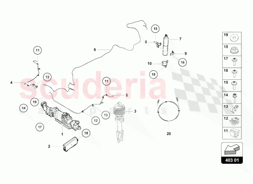 Part Diagram for Lamborghini 4S0959257A