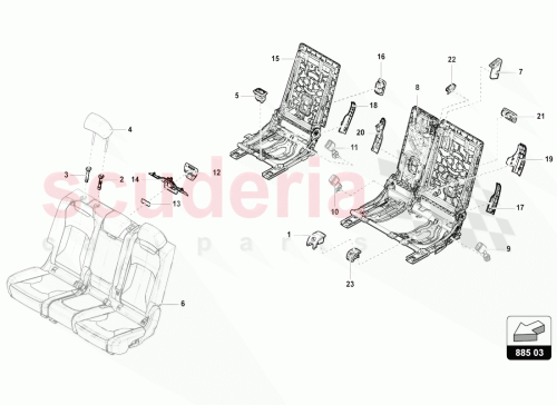 Part Diagram for Lamborghini 4ML8857877AP