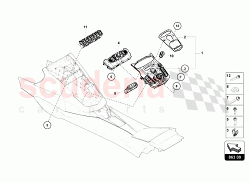 Part Diagram for Lamborghini 470919609C