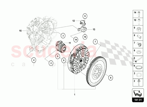 Lamborghini 07M105269D, Balanced Mechanism Clutch | Scuderia Car Parts