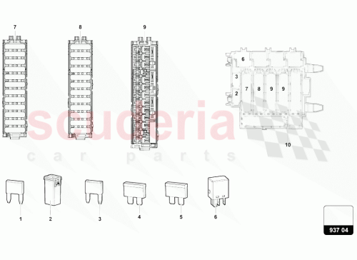 Part Diagram for Lamborghini 443937105A