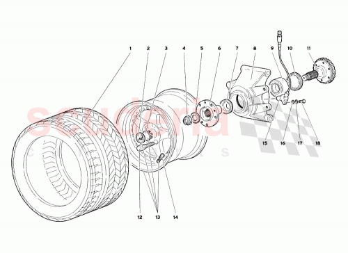 Part Diagram for Lamborghini 0052004013