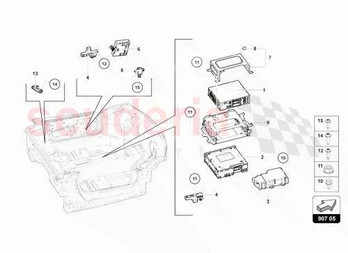 Part Diagram for Lamborghini 470035754H