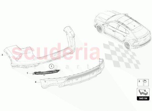 Part Diagram for Lamborghini 4ML845701C