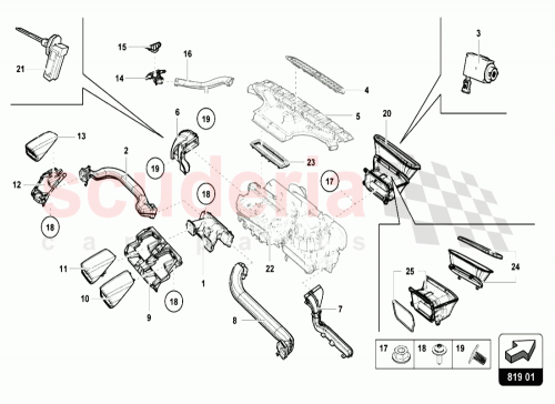 Part Diagram for Lamborghini 4T0819382