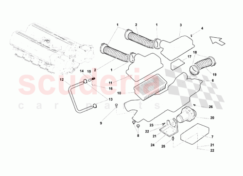 Part Diagram for Lamborghini 07L115657D