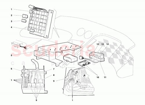 Part Diagram for Lamborghini 001629257