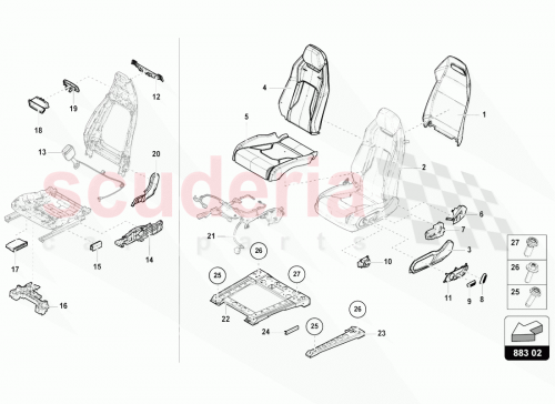 Part Diagram for Lamborghini 4ML885712