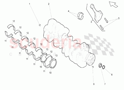 Part Diagram for Lamborghini 07L105561FROT