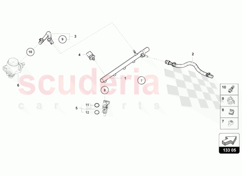 Part Diagram for Lamborghini 07L133681AB