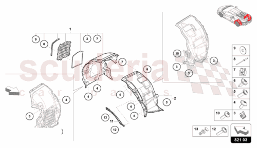 Part Diagram for Lamborghini 47B810986A
